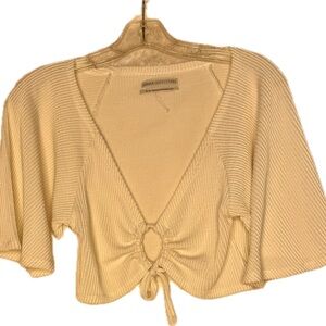 🤍 Urban Outfitters “Out From Under” Tie-Front Crop Top